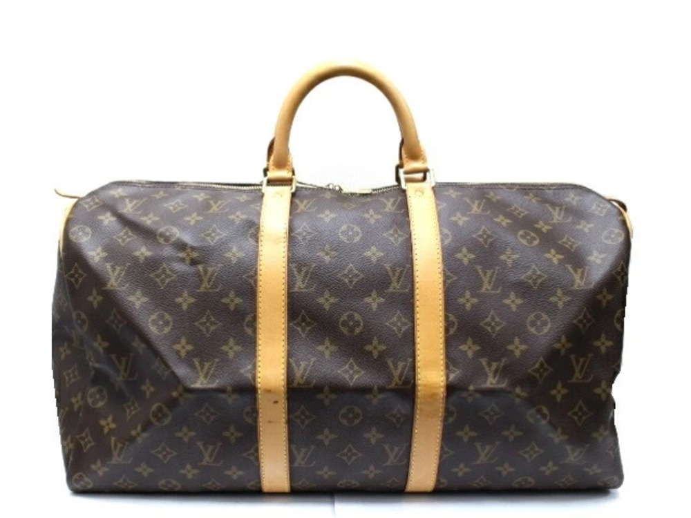 Louis Vuitton Bag Keepall Monogram Travel Boston Brown